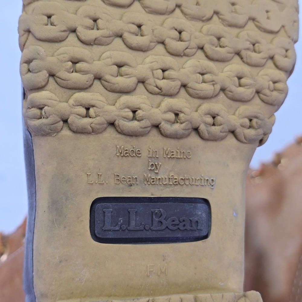 LL Bean Gore Tex Insulated Duck Boots Leather Women's Size 9 Made in USA - Picture 9 of 10